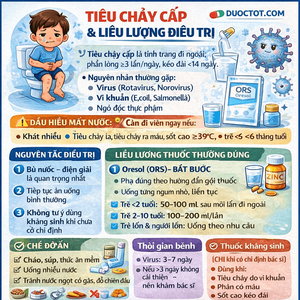 Bệnh tiêu chảy cấp ở trẻ em Bệnh tiêu chảy cấp ở trẻ em